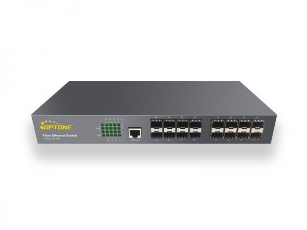  | 16-ports 100M L2 Unmanaged Fiber Switch (OPT-5016)