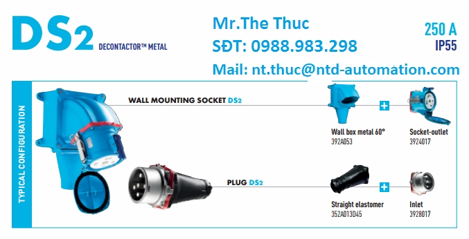  | DECONTACTOR DS2 250A