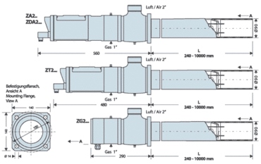  | GAS FIRED IGNITERS Heat release max. 600 kW